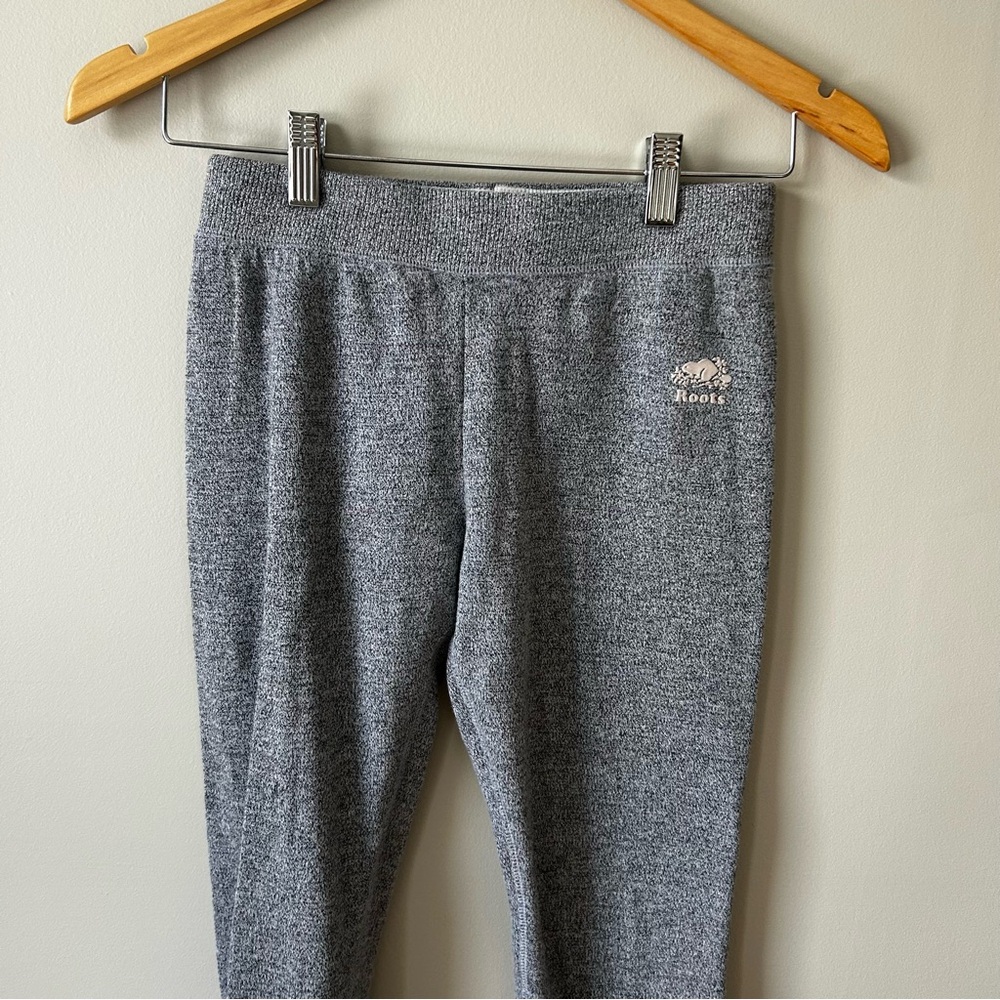 Roots Kids Salt and Pepper Gray Leggings Girls Size 14